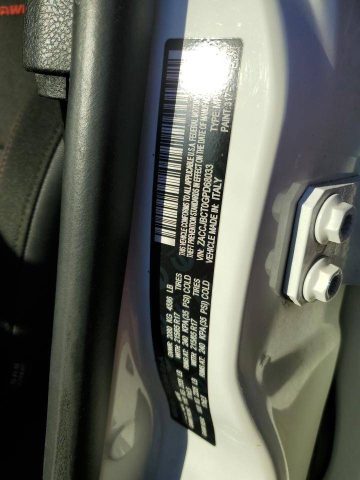 2016 Jeep Renegade Trailhawk VIN: ZACCJBCT0GPD68033 Lot: 89389605