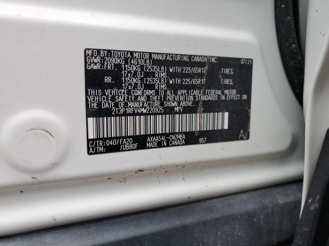 2021 Toyota RAV 4 - Image 13