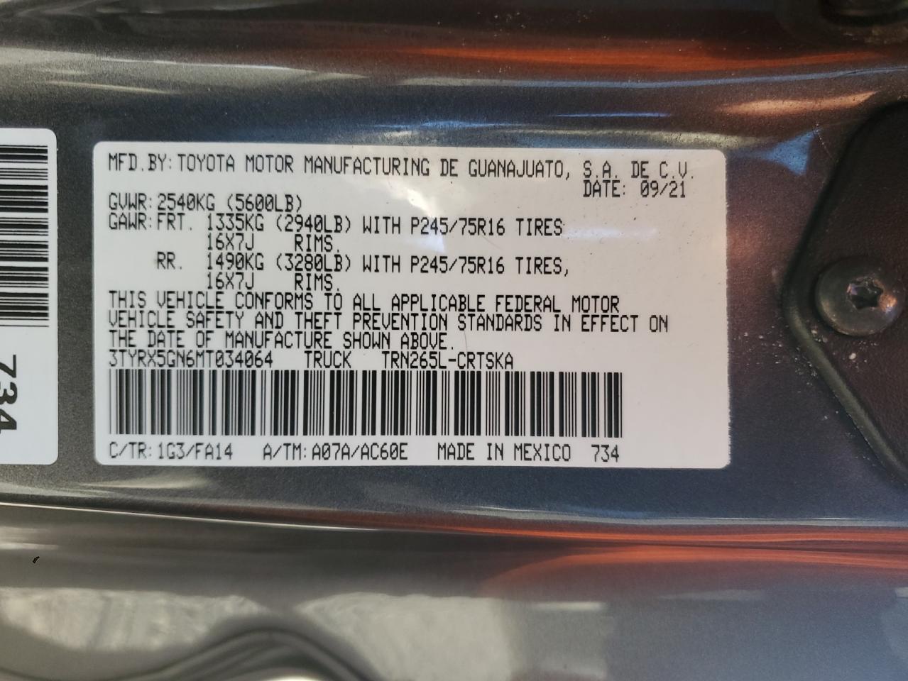 2021 Toyota Tacoma - Image 12