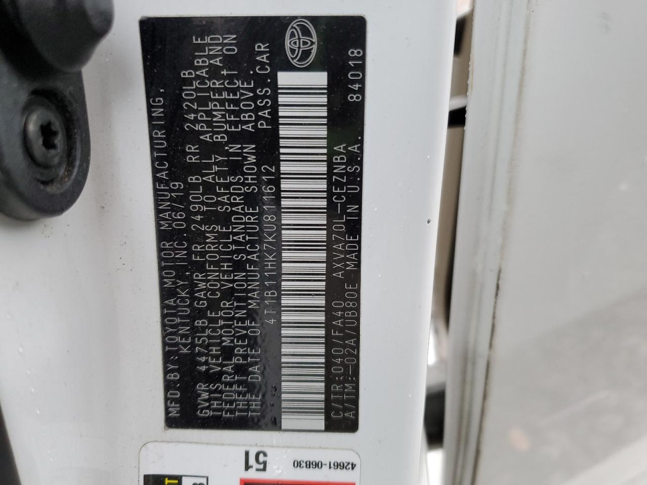 2019 Toyota Camry - Image 13