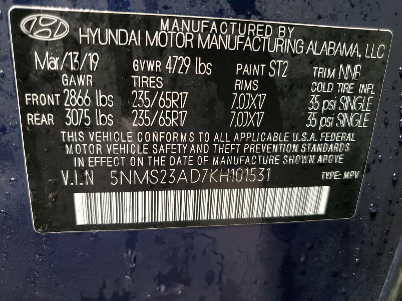 2019 Hyundai Santa Fe - Image 13