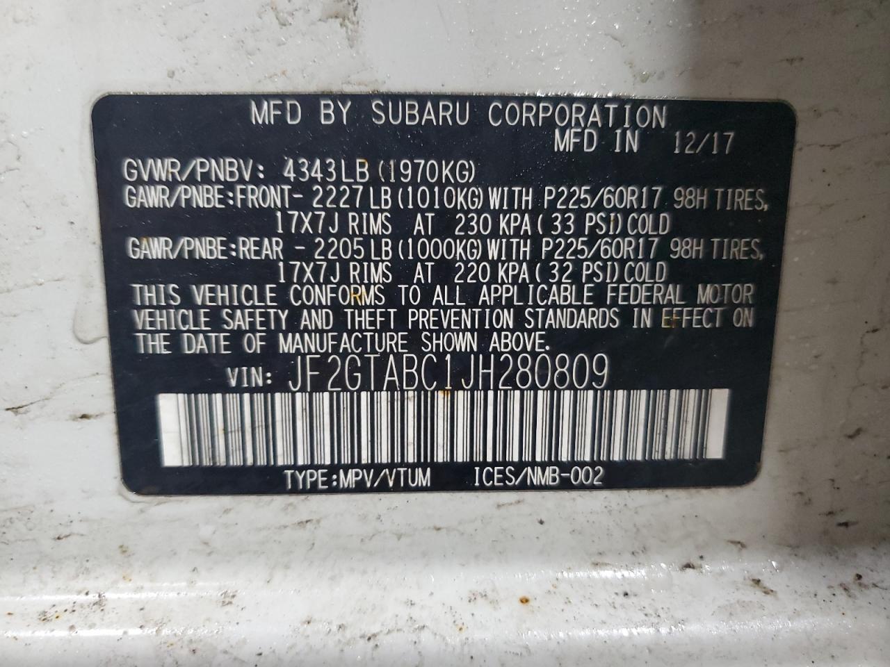 2018 Subaru XV - Image 13