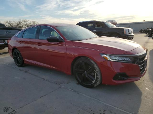  HONDA ACCORD 2021 Красный