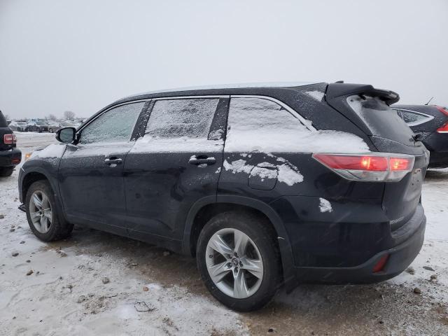  TOYOTA HIGHLANDER 2016 Чорний