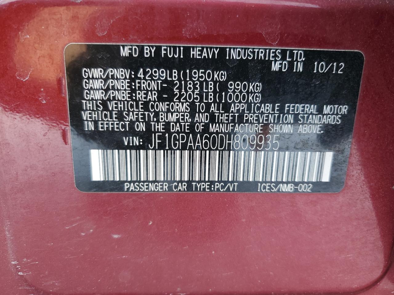 2013 Subaru Impreza - Image 12