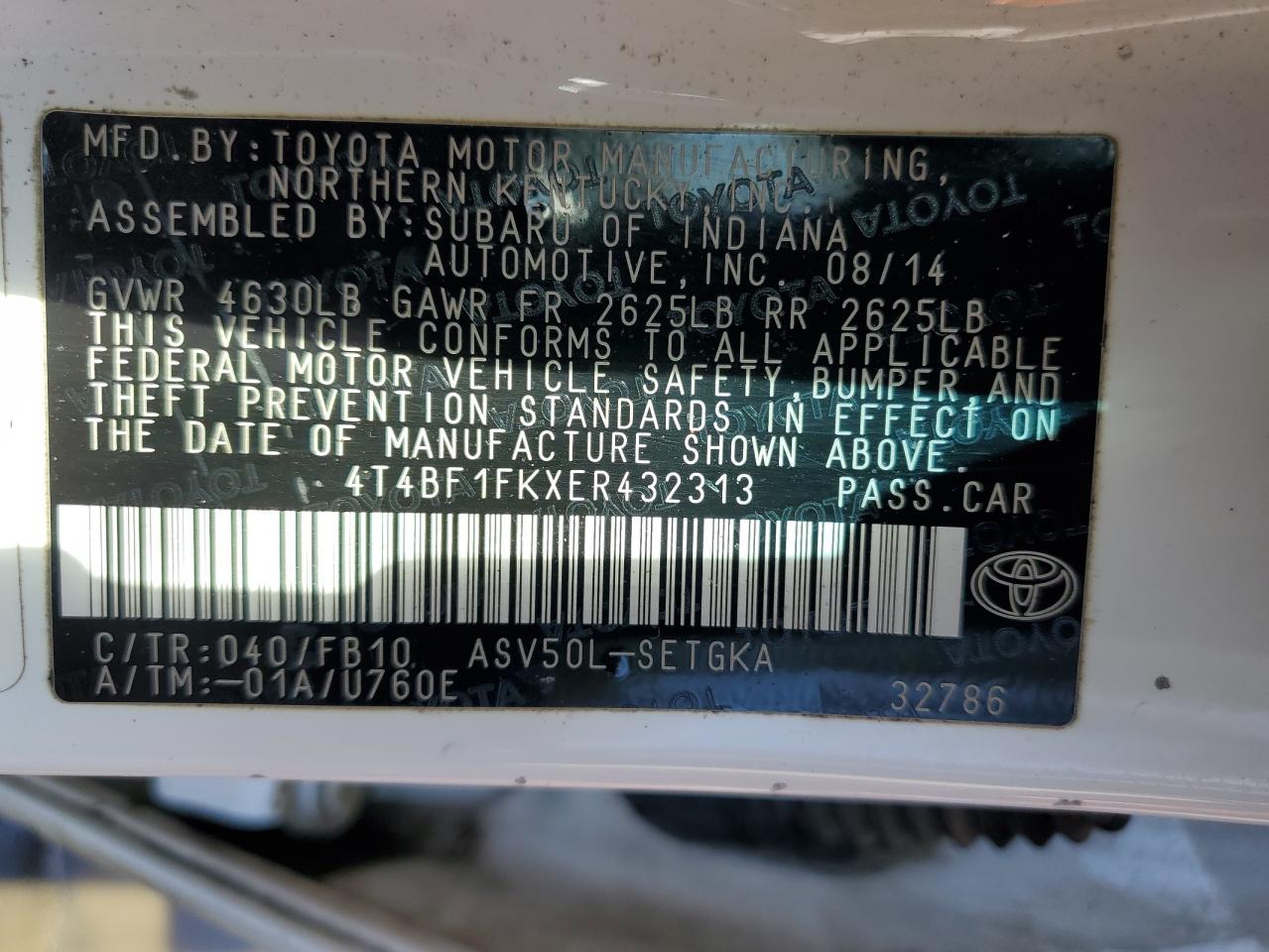 2014 Toyota Camry - Image 12