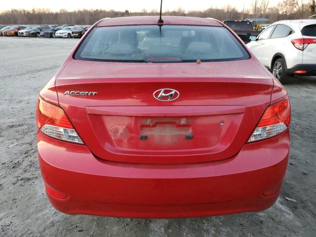  HYUNDAI ACCENT 2013 Czerwony