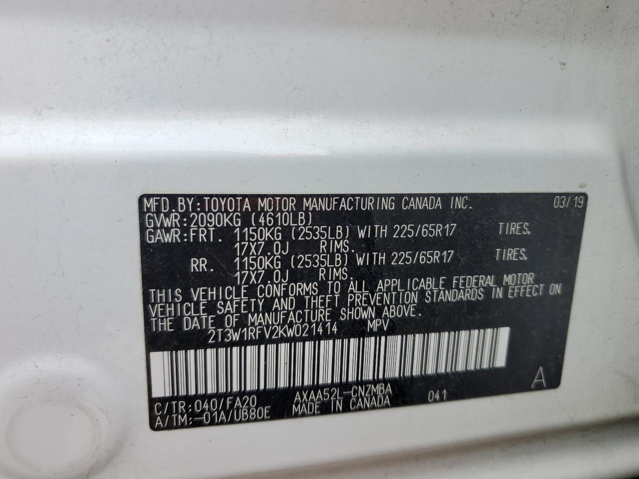 2019 Toyota RAV 4 - Image 14