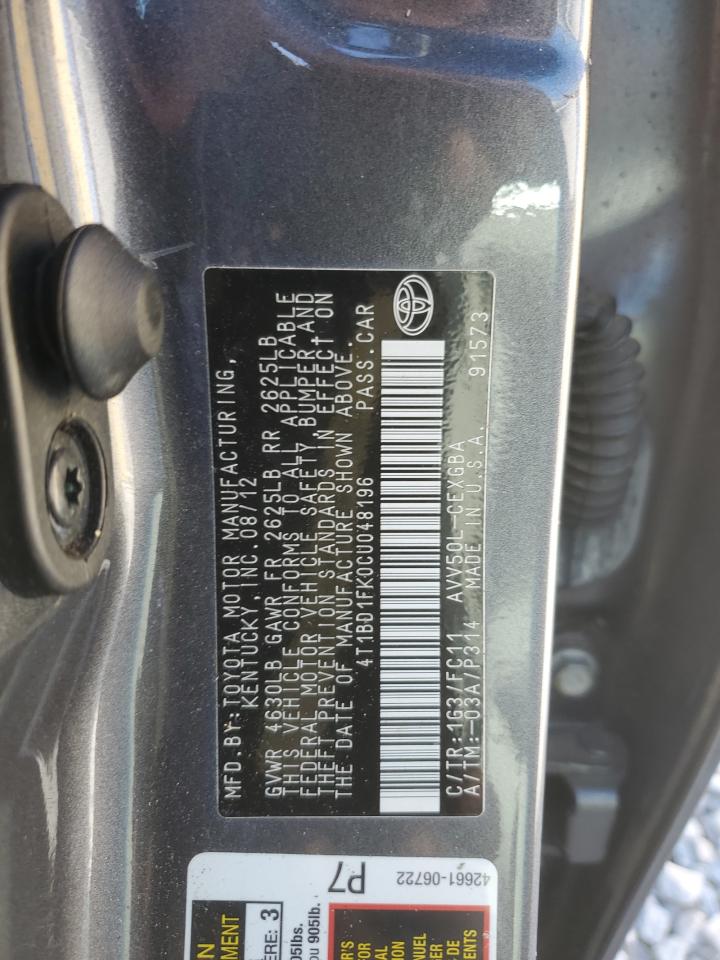 2012 Toyota Camry - Image 12