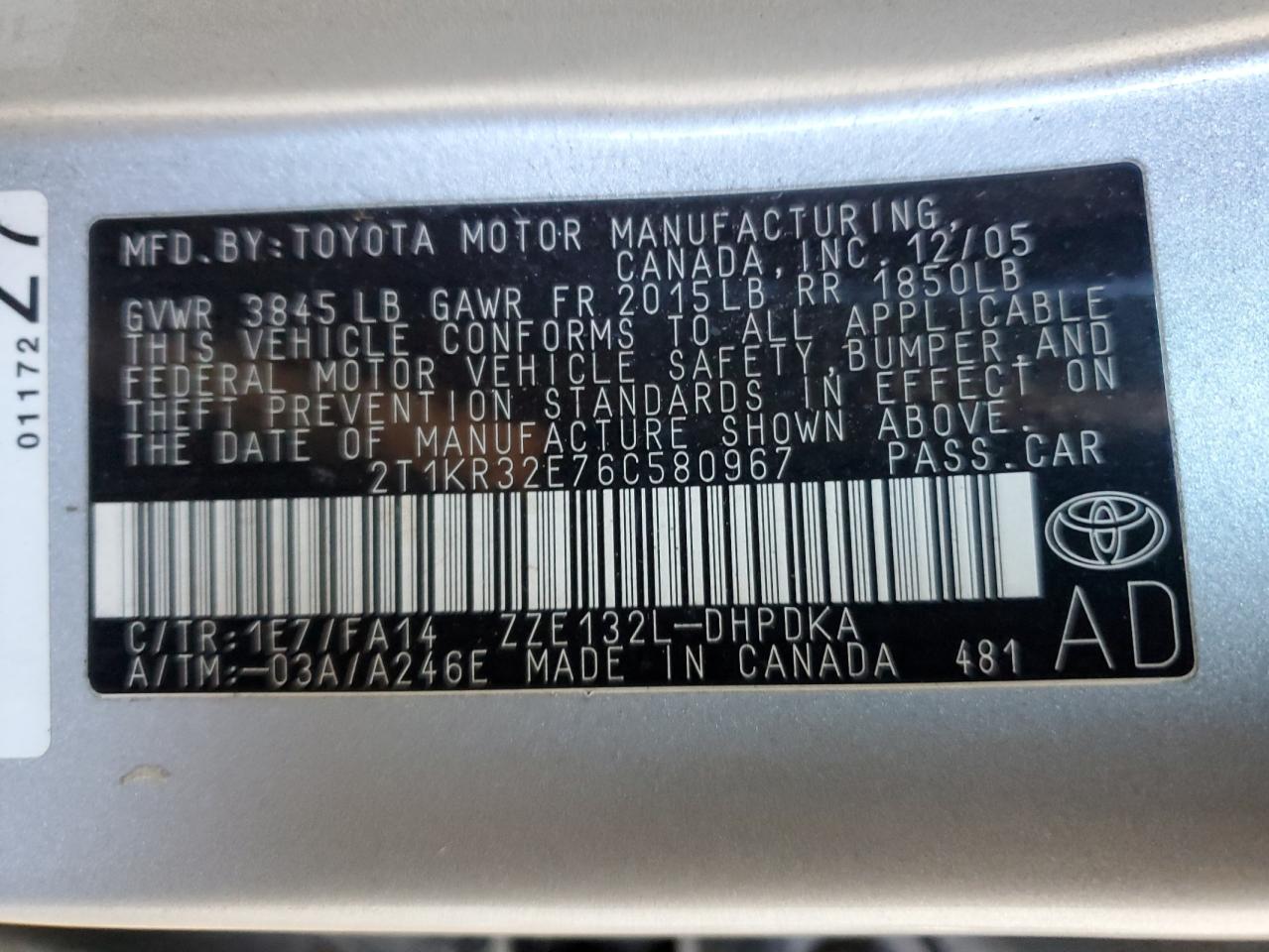 2006 Toyota Corolla - Image 14
