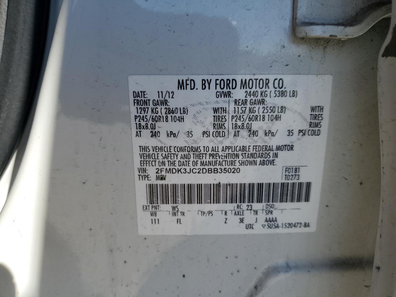 2013 Ford Edge - Image 13