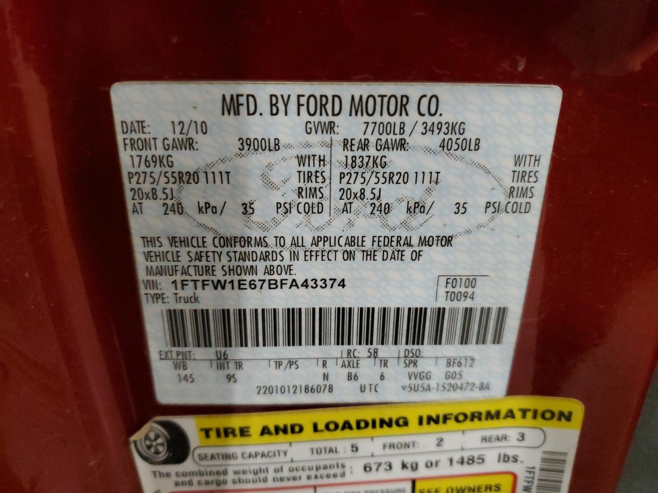 2011 Ford F-150 - Image 14