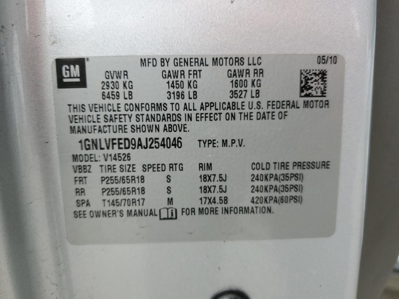 2010 Chevrolet Traverse - Image 14
