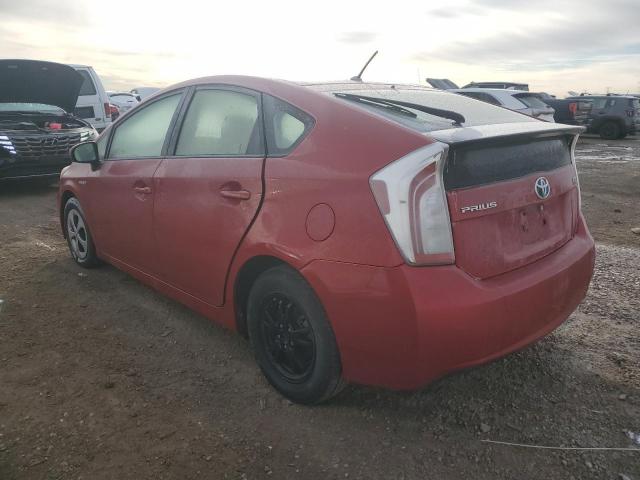  TOYOTA PRIUS 2012 Czerwony