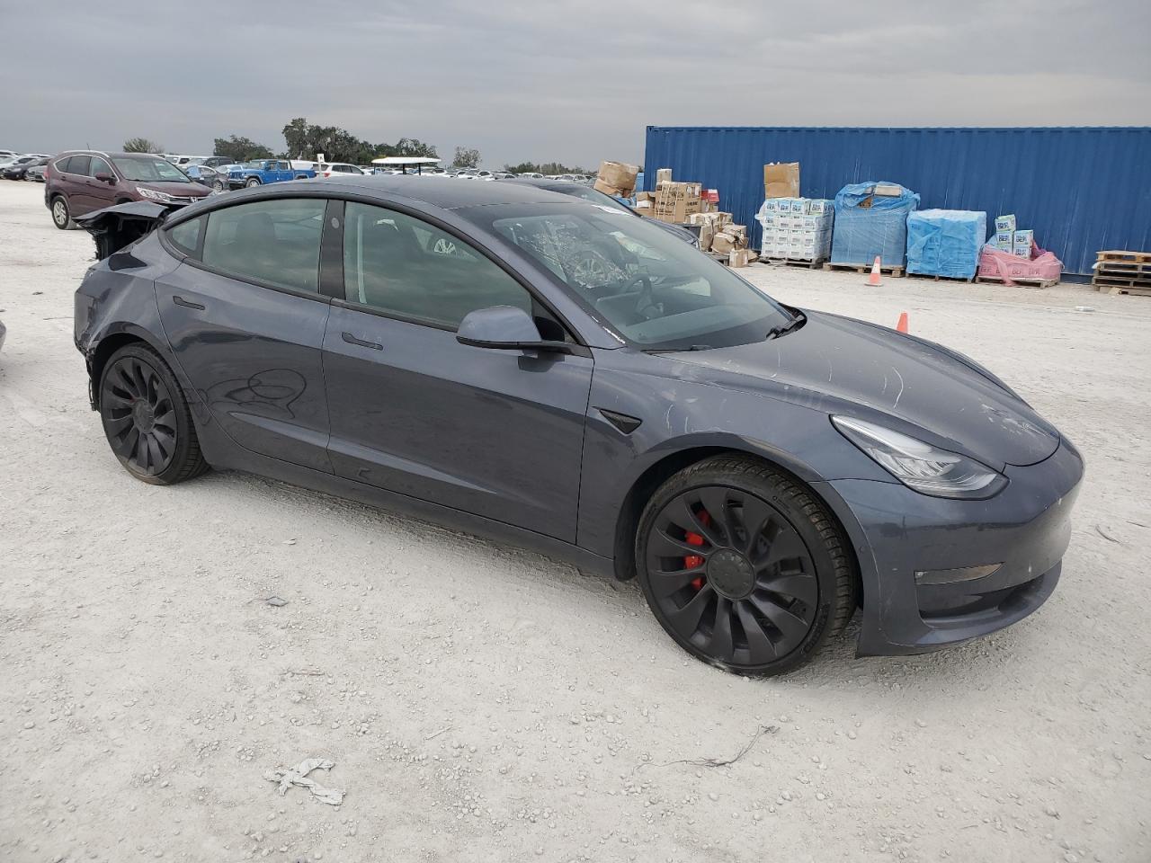 VIN 5YJ3E1EC7MF856247 2021 TESLA MODEL 3 no.4