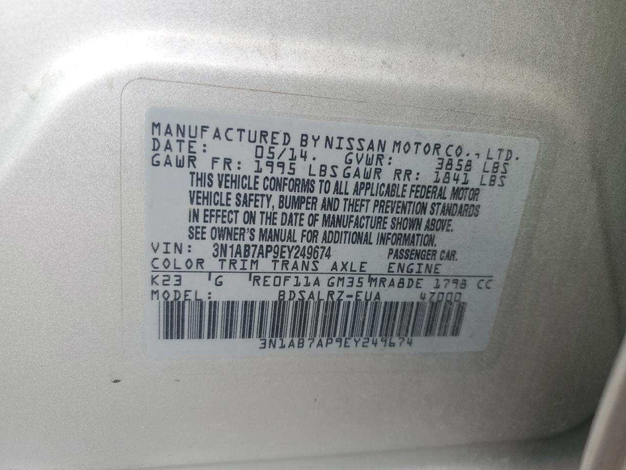 2014 Nissan Sentra - Image 14