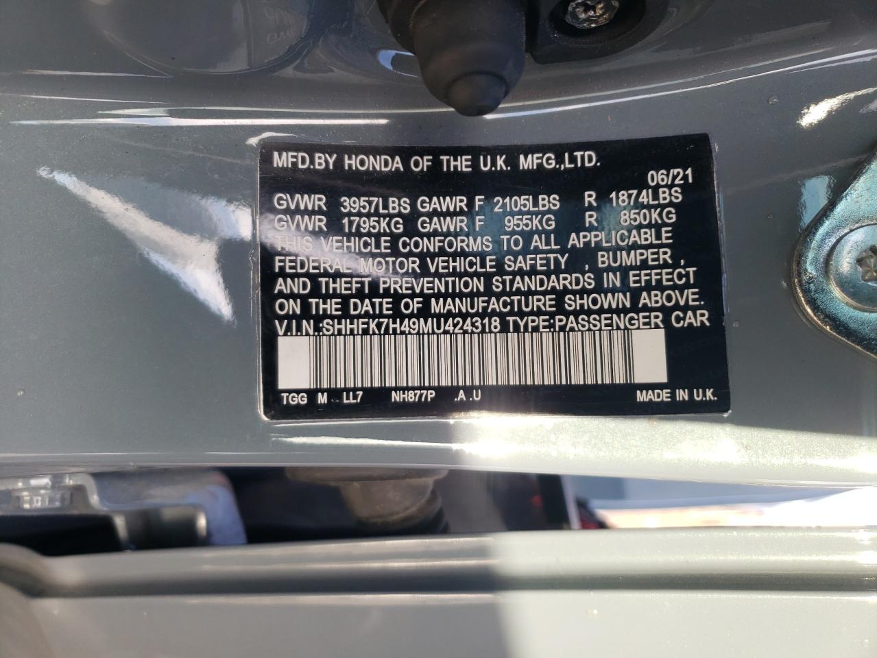 2021 Honda Civic - Image 15