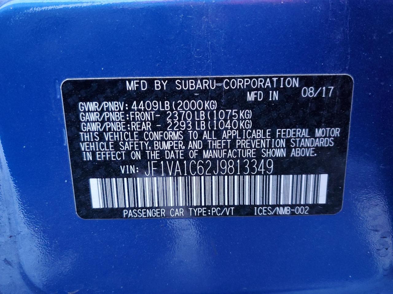 2018 Subaru WRX - Image 14