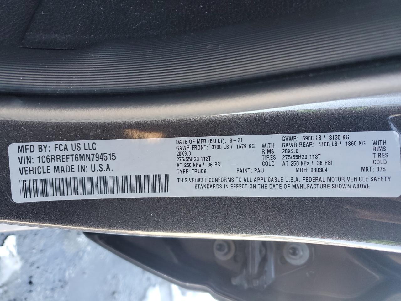 2021 RAM 1500 - Image 13