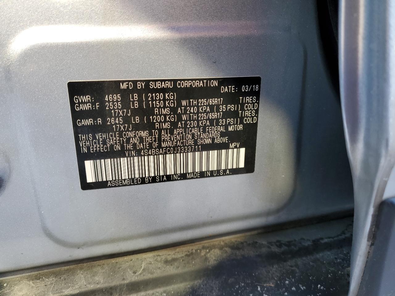 2018 Subaru Outback - Image 13