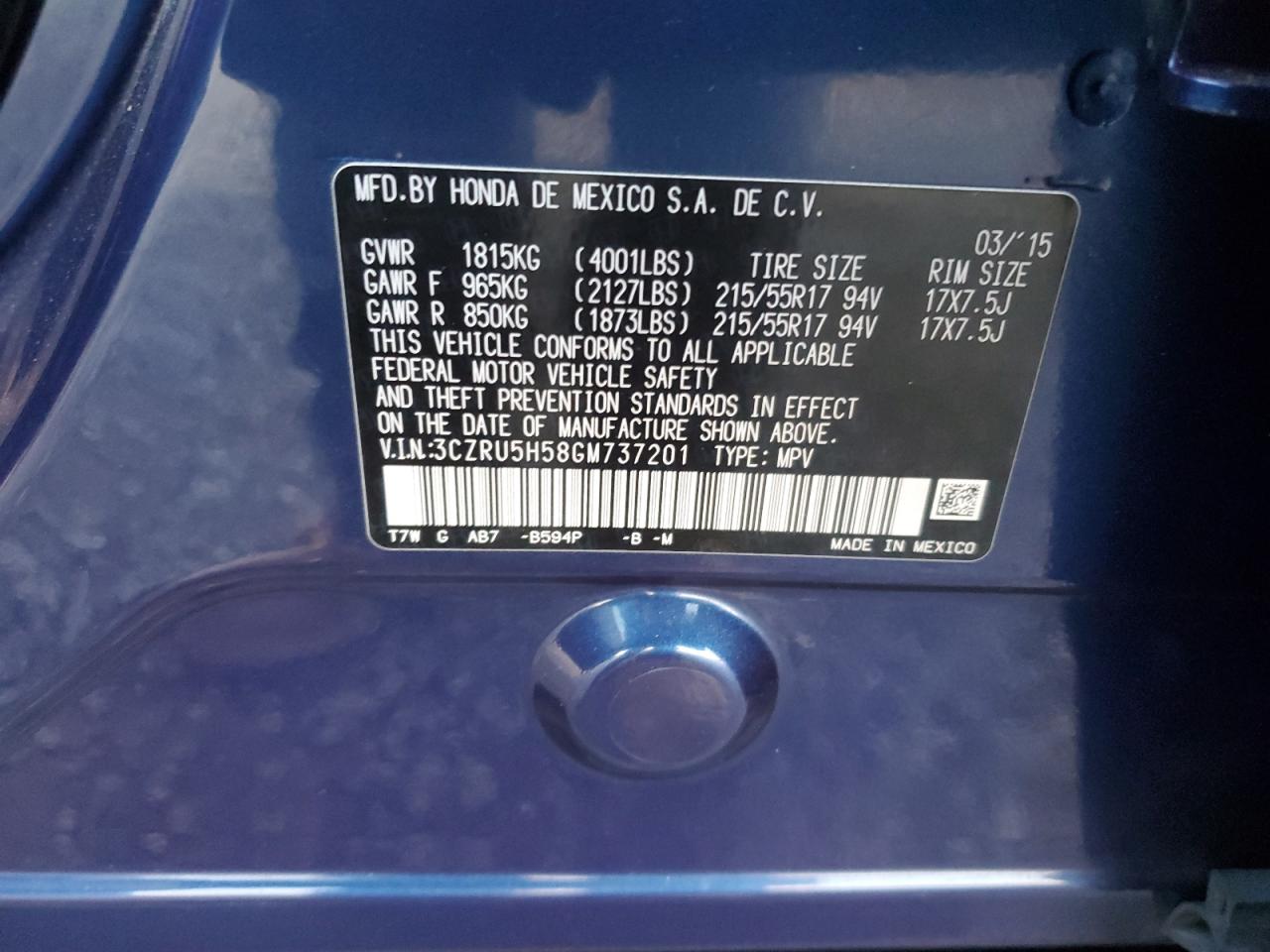 2016 Honda HR-V - Image 13