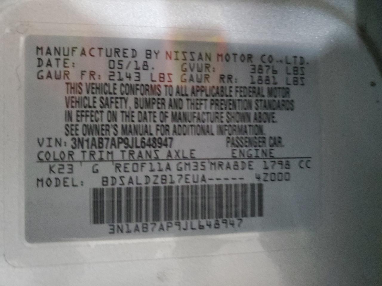 2018 Nissan Sentra - Image 12