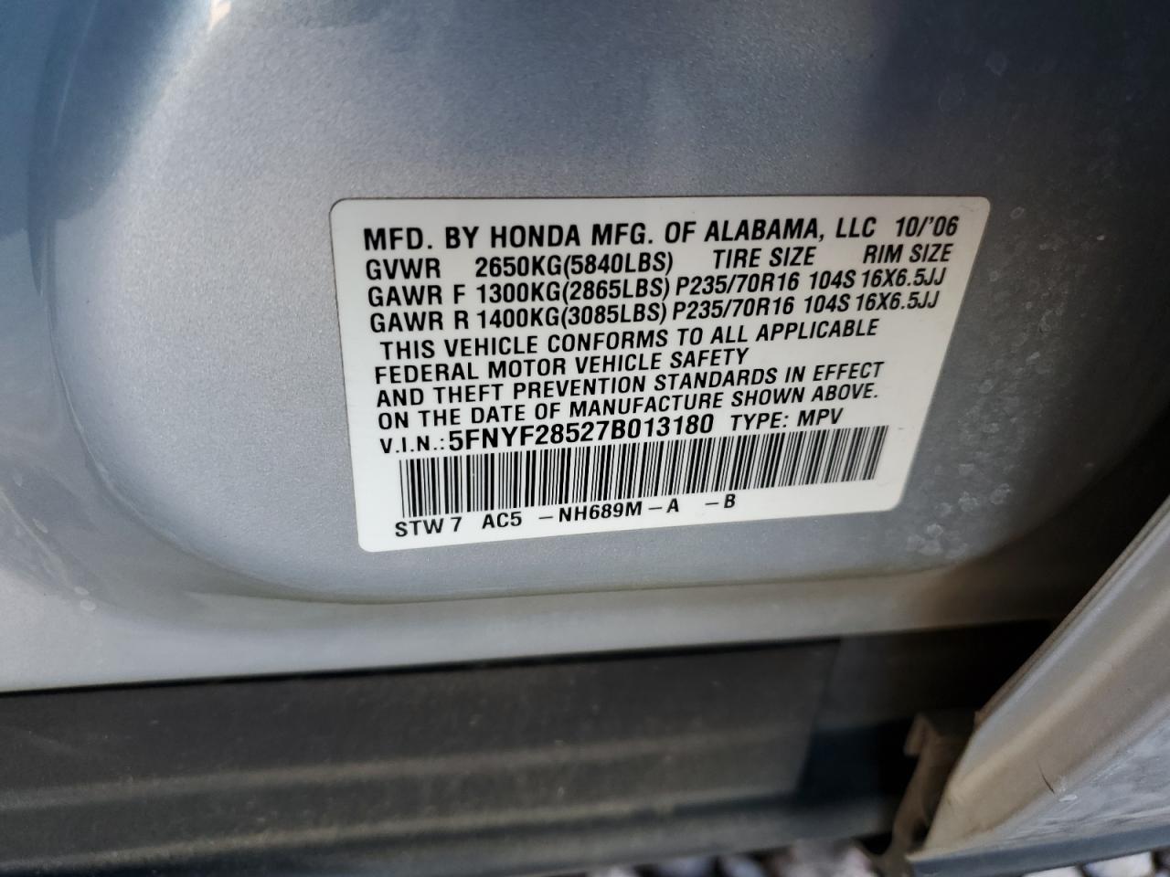 2007 Honda Pilot - Image 15