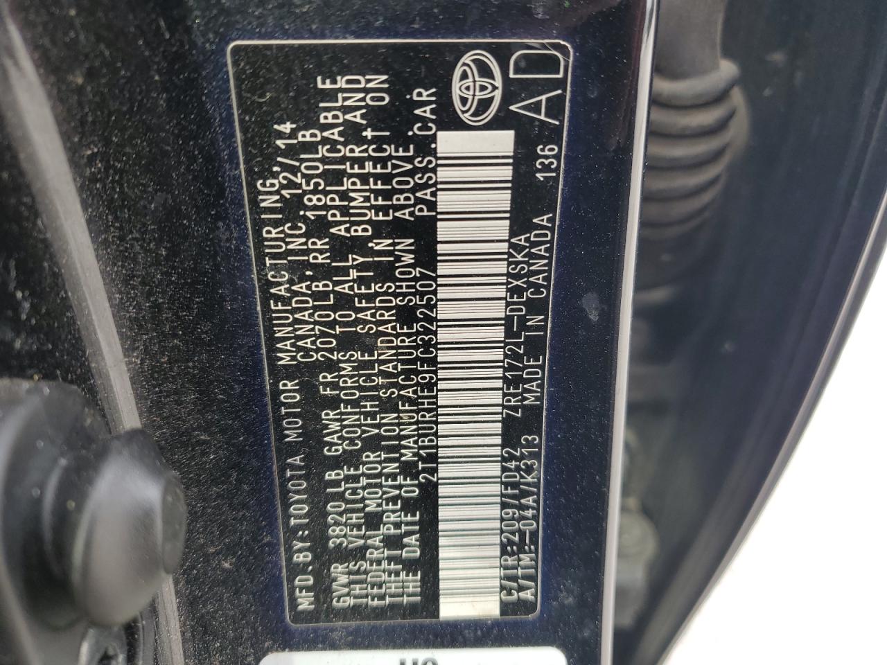 2015 Toyota Corolla - Image 13