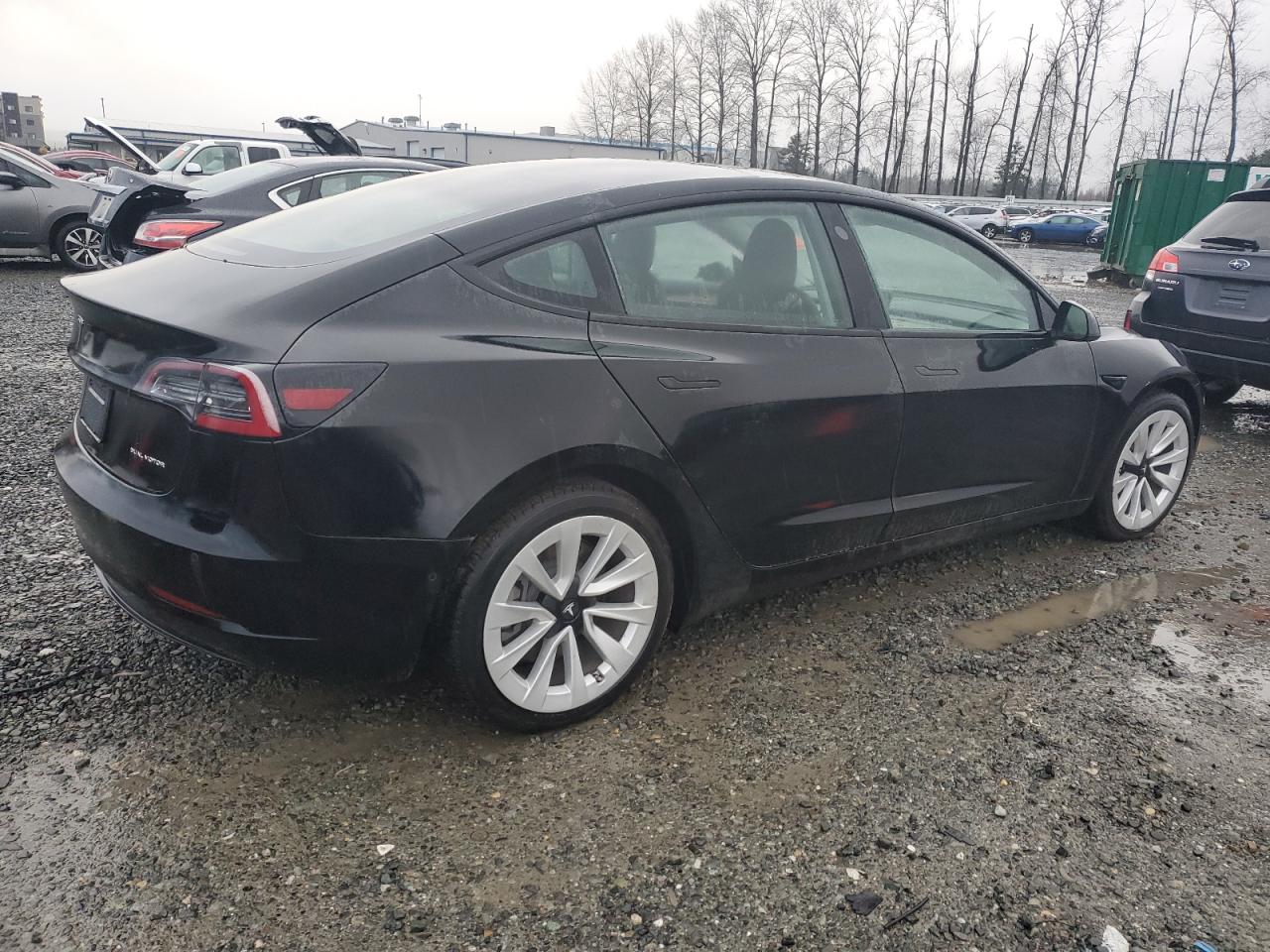 VIN 5YJ3E1EB8MF101020 2021 TESLA MODEL 3 no.3