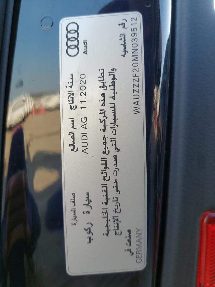 WAUZZZF20MN039512 - 2021 AUDI A6 - #88568395