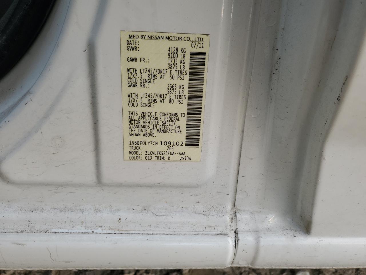 2012 Nissan NV - Image 12