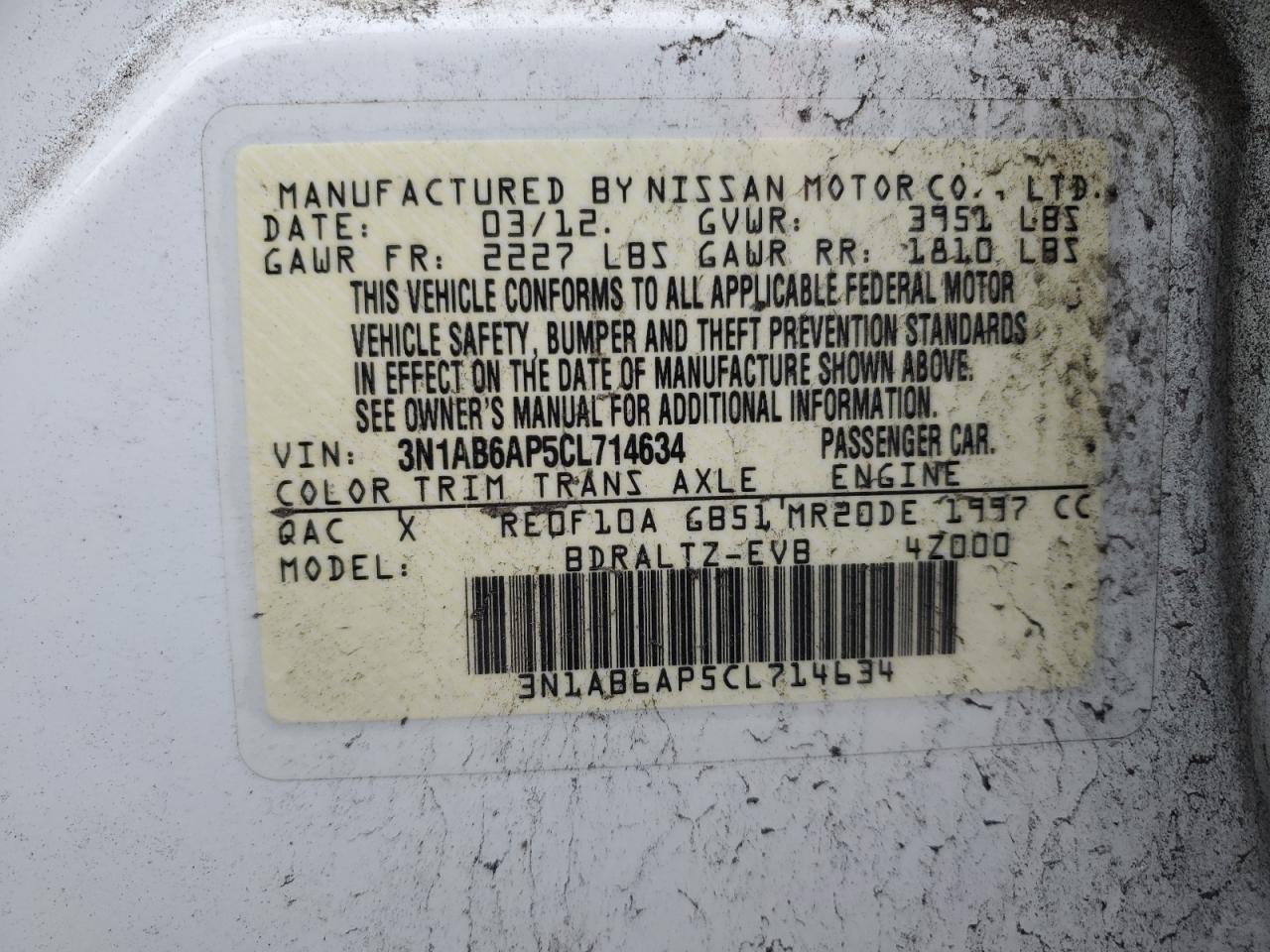 2012 Nissan Sentra - Image 15