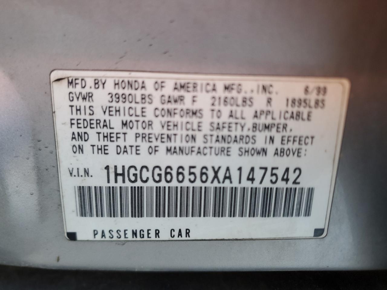 1999 Honda Accord - Image 12