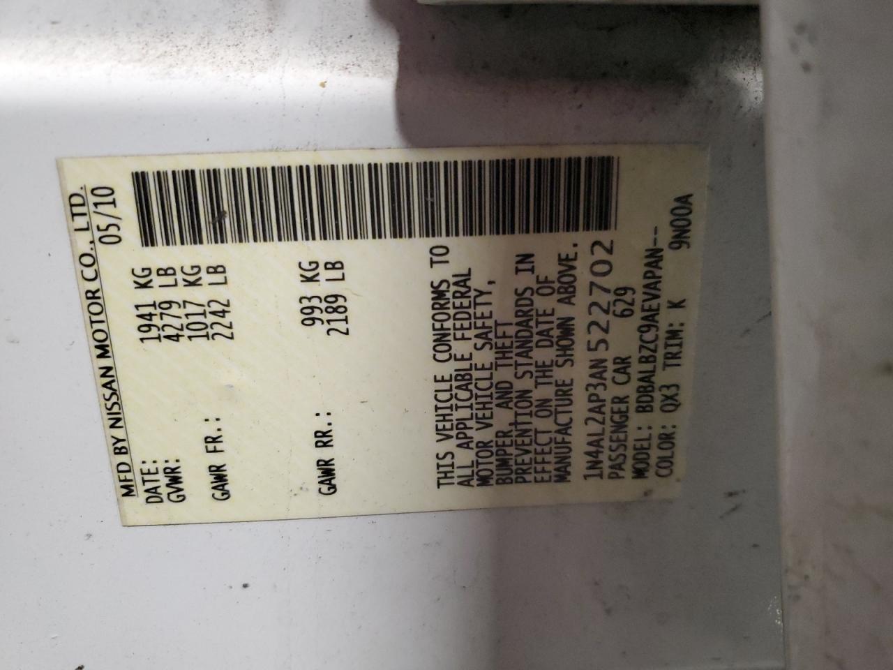 2010 Nissan Altima - Image 12