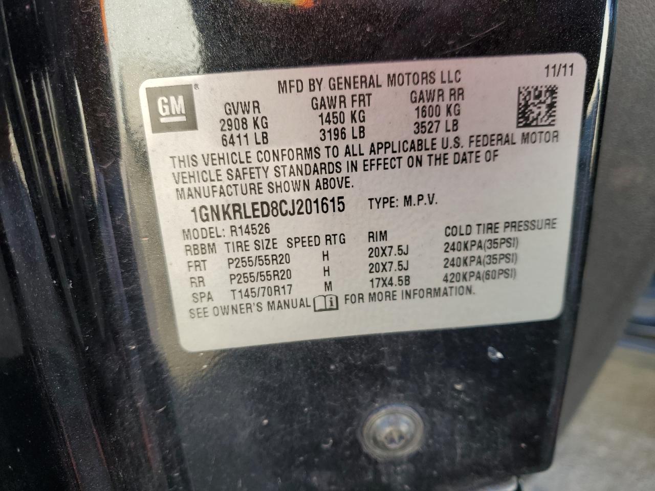 2012 Chevrolet Traverse - Image 13