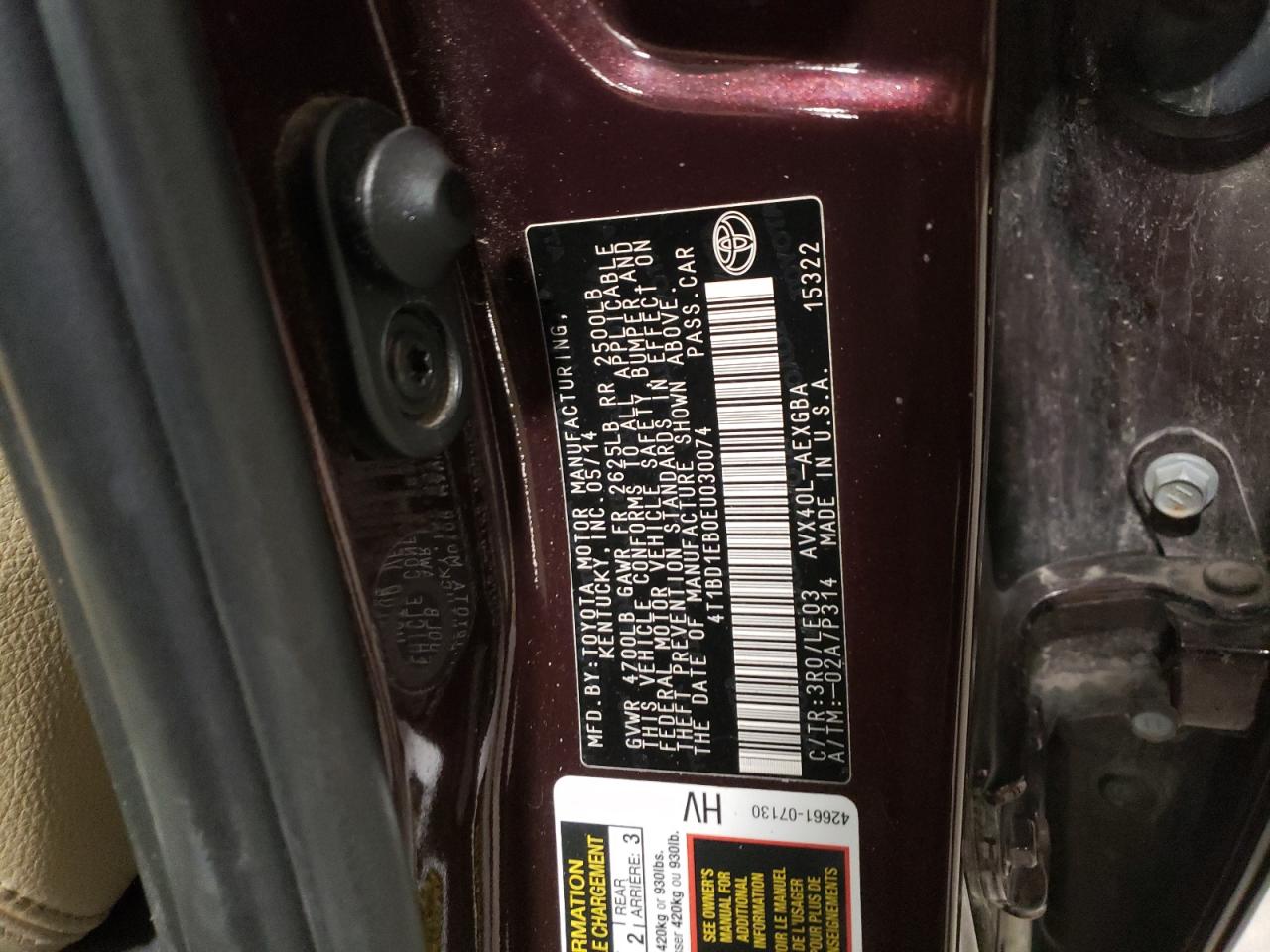 2014 Toyota Avalon - Image 12