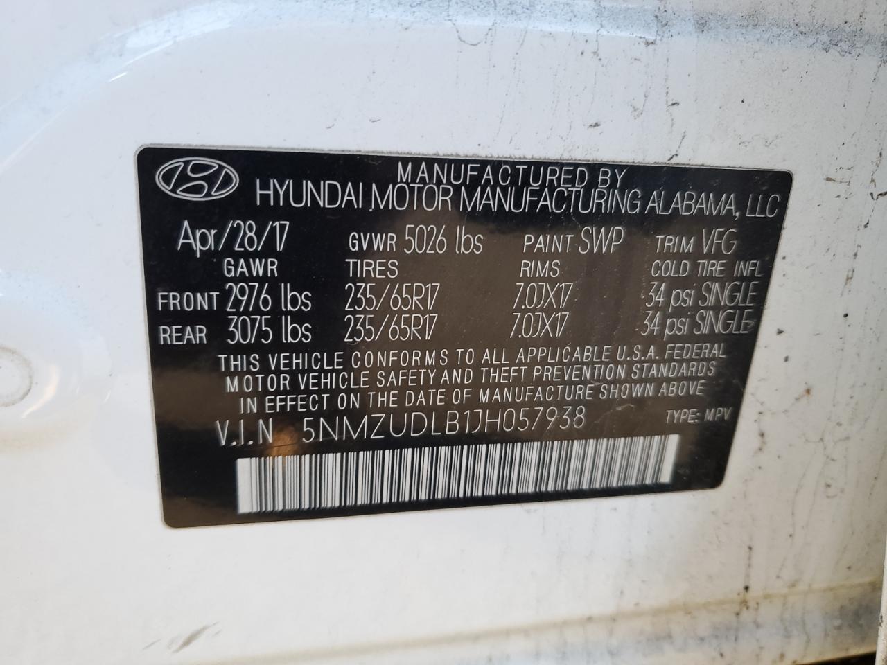 2018 Hyundai Santa Fe - Image 13