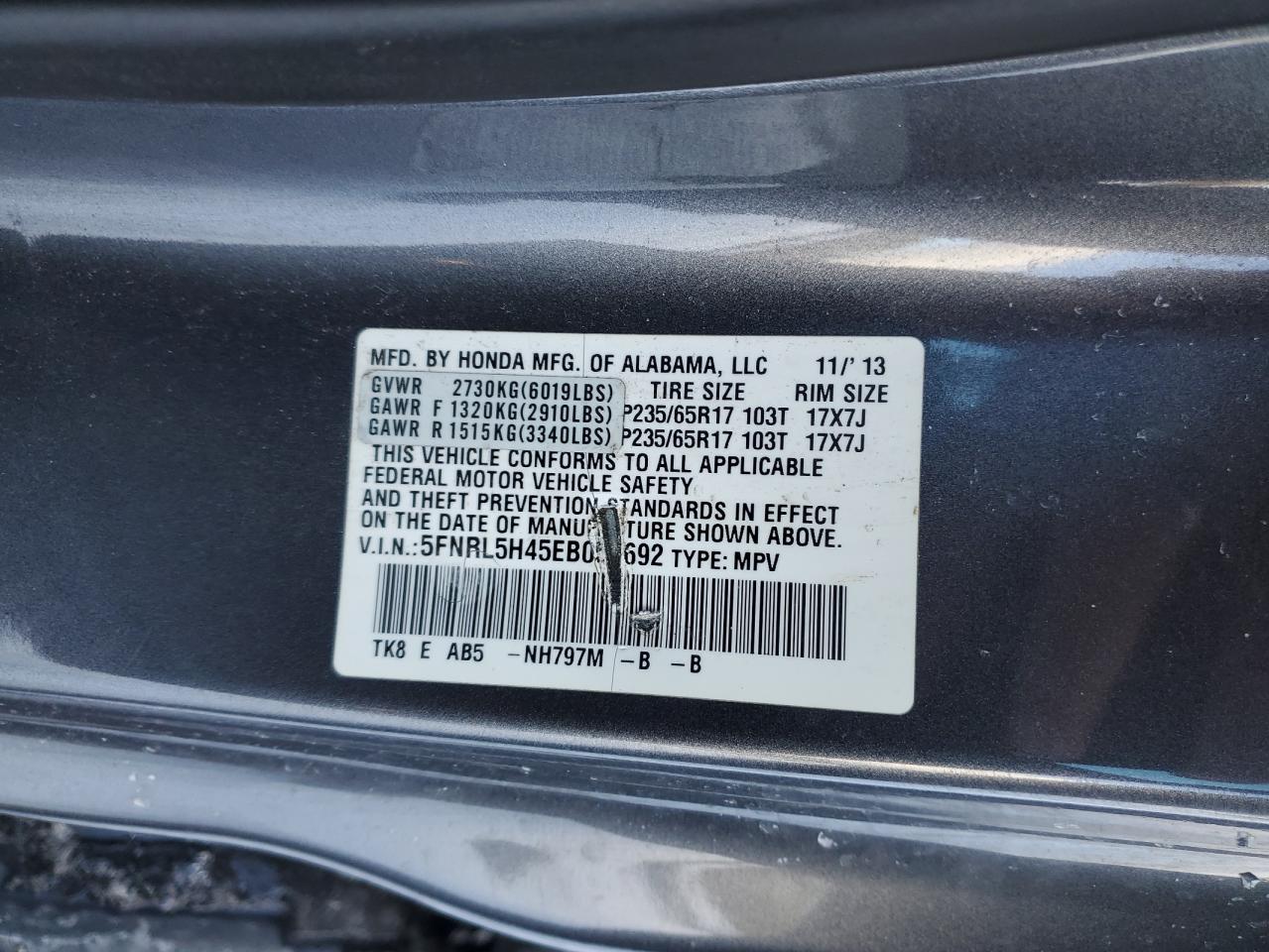 2014 Honda Odyssey - Image 13