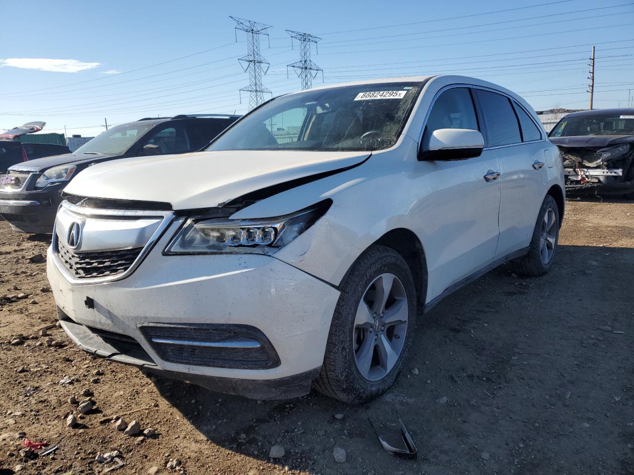 2016 Acura Mdx للبيع في Elgin، IL - Front End