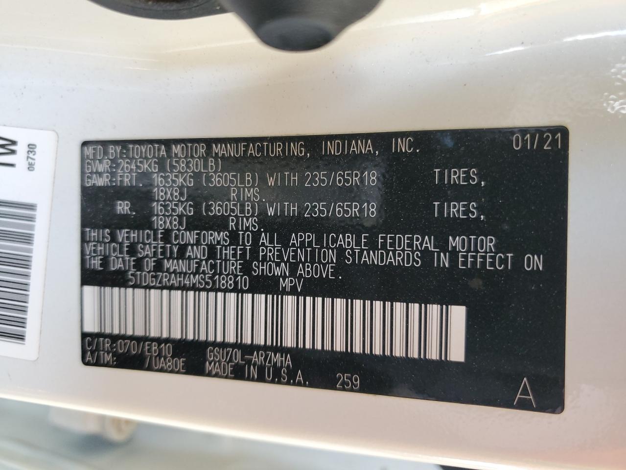 2021 Toyota Highlander - Image 13