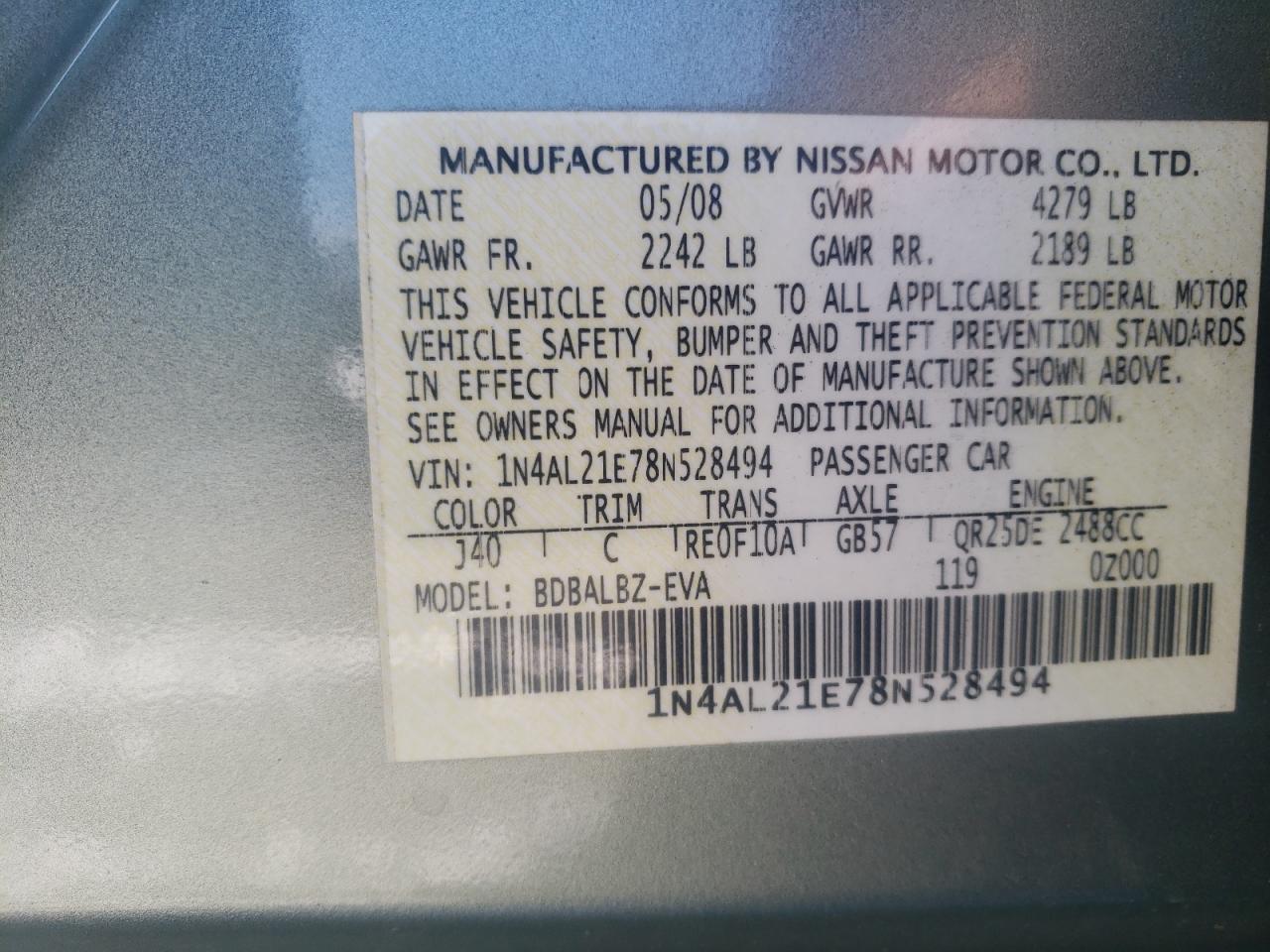2008 Nissan Altima - Image 12