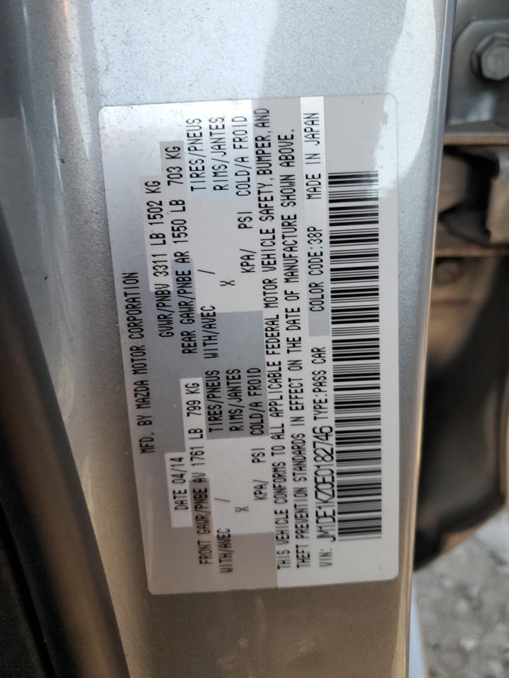 2014 Mazda Mazda2 Sport VIN: JM1DE1KZ0E0182746 Lot: 88887415