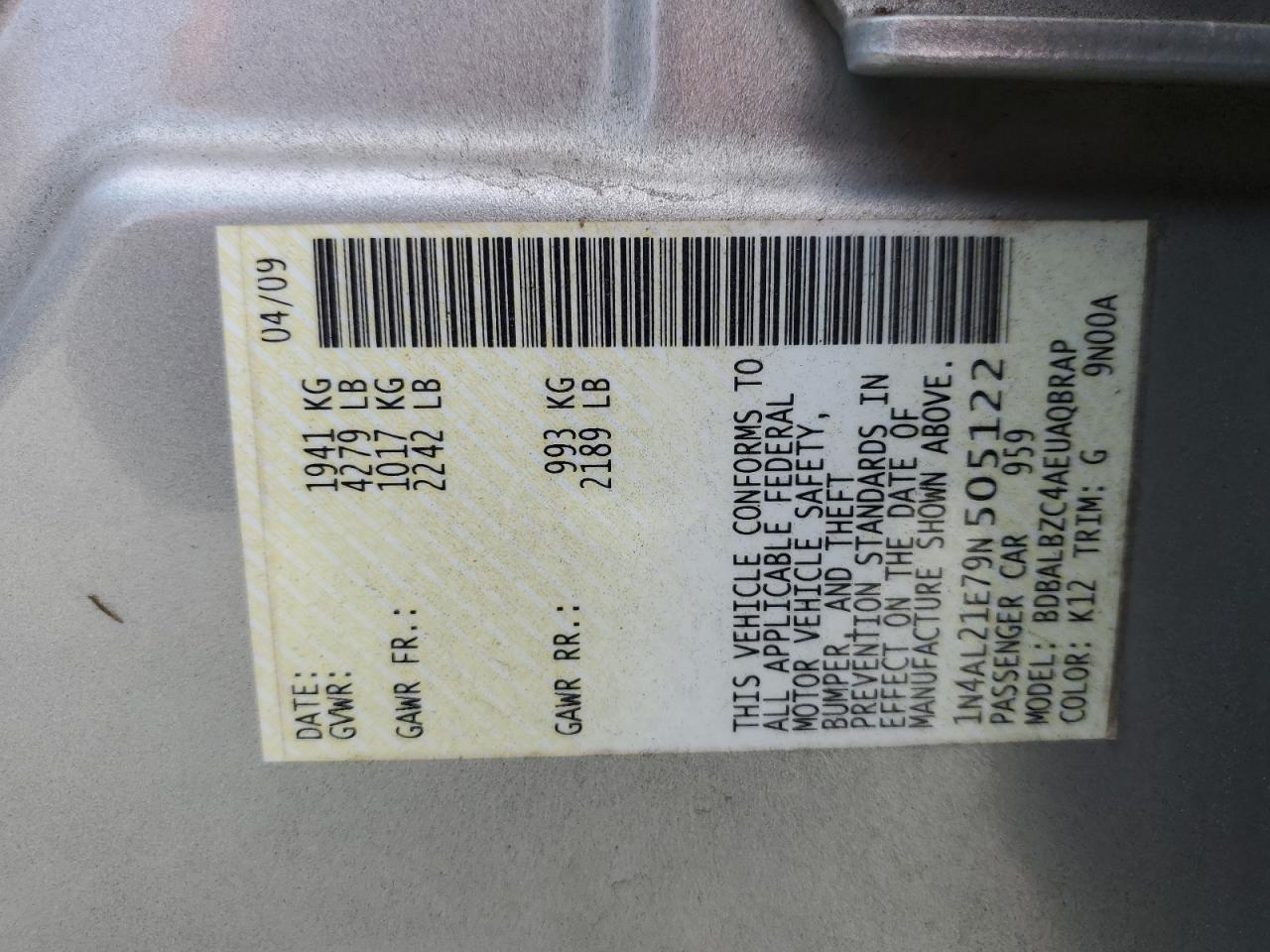 2009 Nissan Altima - Image 12