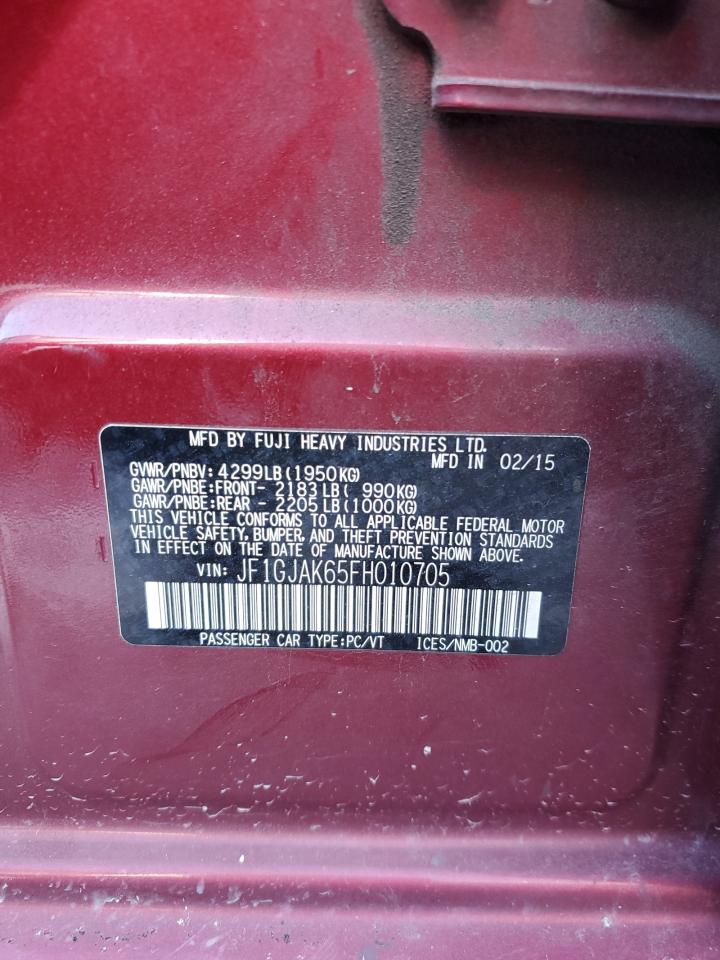 2015 Subaru Impreza Premium Plus VIN: JF1GJAK65FH010705 Lot: 41588375