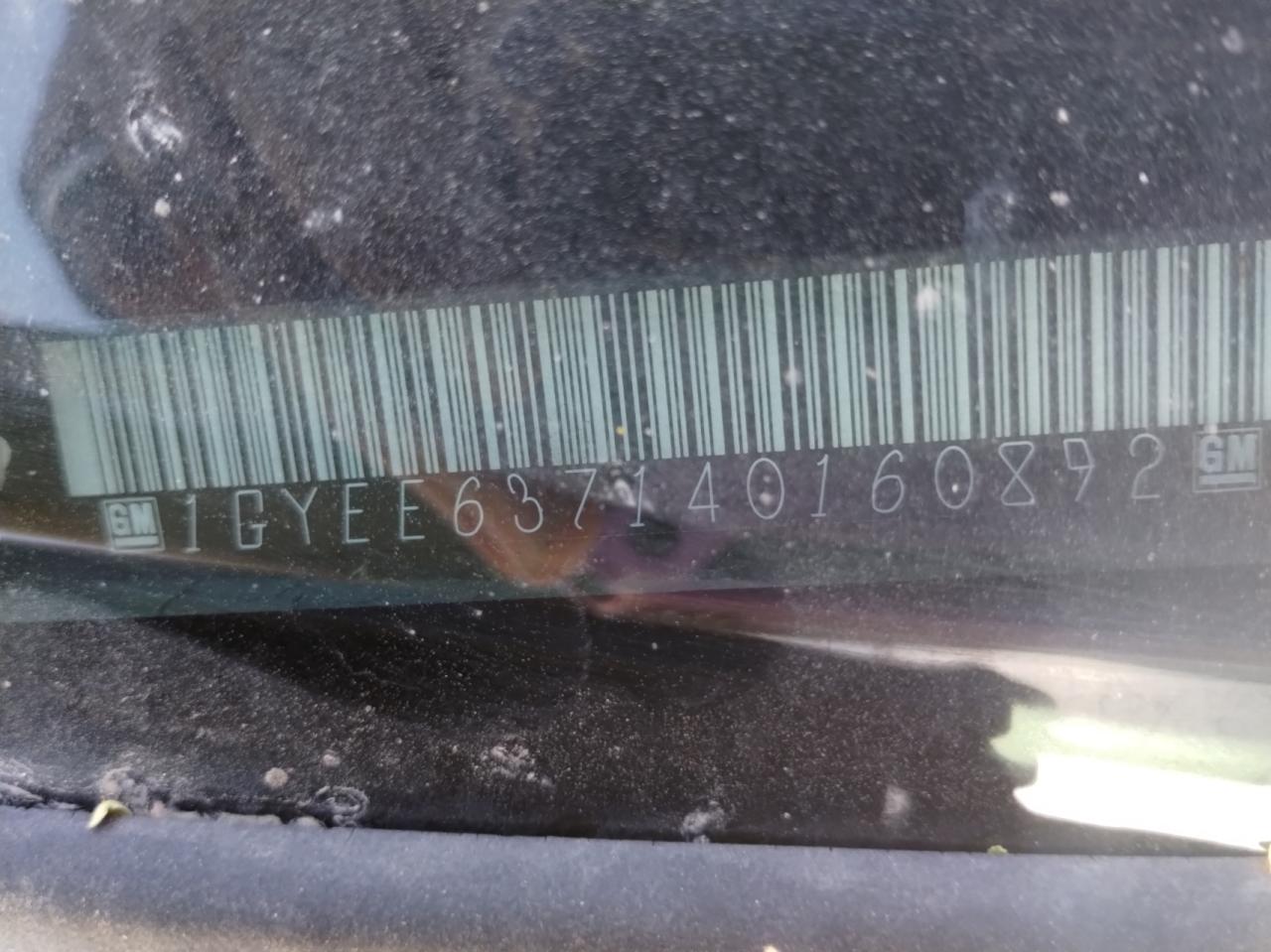 2004 Cadillac Srx VIN: 1GYEE637140160892 Lot: 89194705