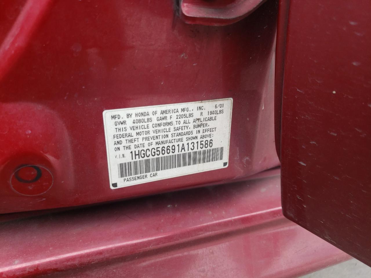2001 Honda Accord - Image 15