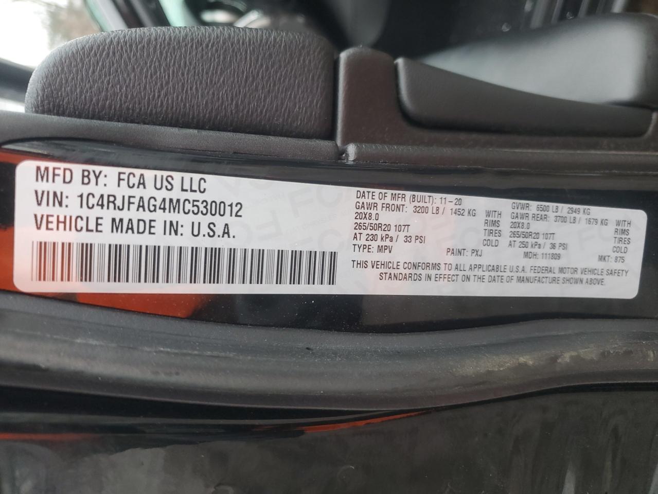 2021 Jeep Grand Cherokee - Image 14