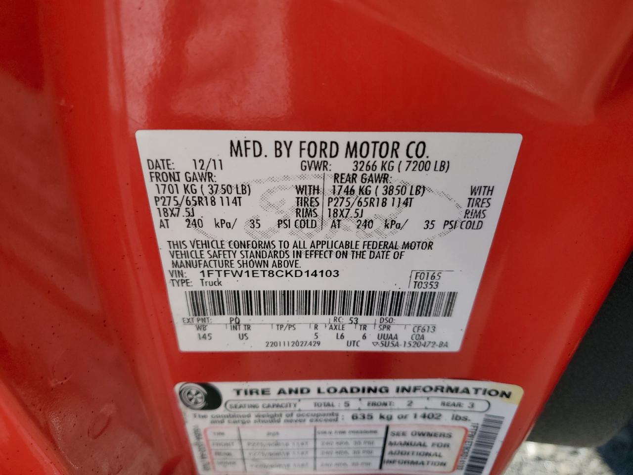 2012 Ford F-150 - Image 13