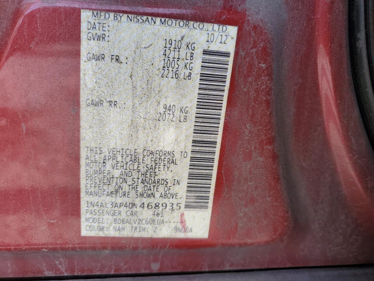 2013 Nissan Altima - Image 14