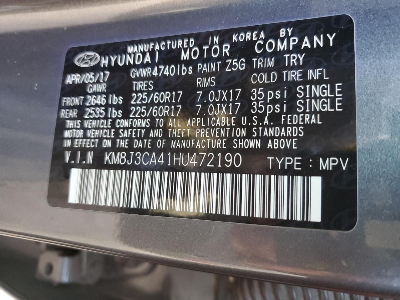 2017 Hyundai Tucson - Image 15